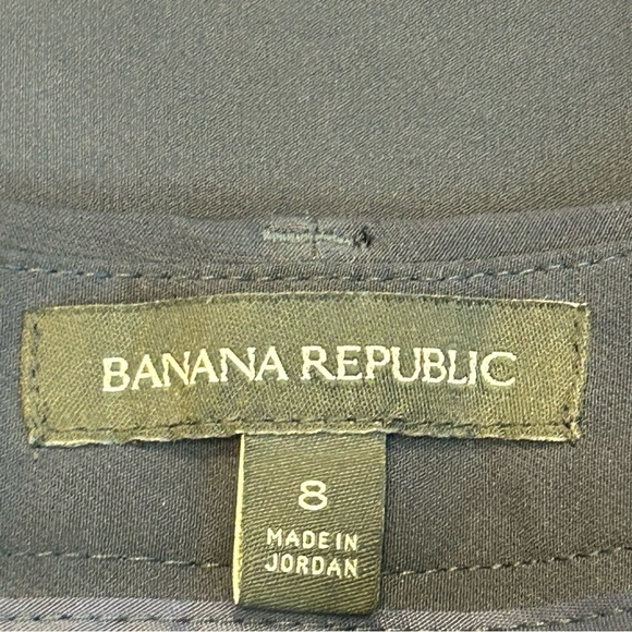 BANANA republic navy blue front pleat Avery pants Sz 8 - Picture 5 of 12